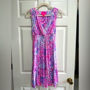 Lilly Pulitzer Pink and Blue Floral Dress